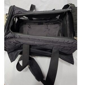Pet Carrier Sherpa Ultimate On-the-Go Rolling Black Mesh Quilted Small Dog Cat